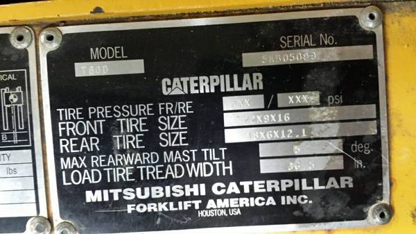 Caterpillar forklift serial decoder